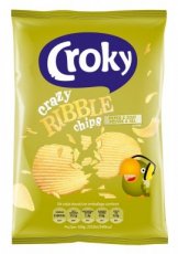 39809 24* Croky Chips Ribble Peper & Zout 40g