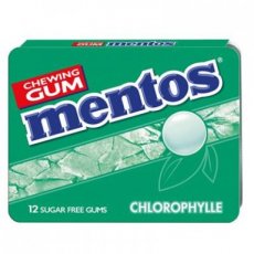 25247 24* Mentos Gum Blister Breeze Chlorophylle