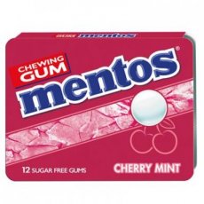 25248 24* Mentos Gum Blister Breeze Cherry Mint