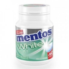 Mentos Gum Bottle White Green Mint
