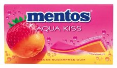 32391 24* Mentos Gum Aqua Kiss Strawberry-Mandarin