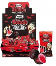 54738 24* Vidal Display Blood Ball Straw. Gum 5g
