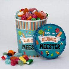 Candy bucket - Meester 24* Candy bucket - Meester