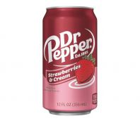Dr. Pepper Strawberries & Cream 0,355 l. (USA import)
