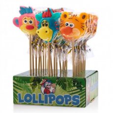 54786 24* Felko Sweet Animals Lollipops Mix 45 gr