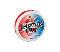 Ice Breakers Duo Mint Strawberry 36 gr. 24* Ice Breakers Duo Mint Strawberry 36 gr.