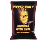 Pepper-King Habanero Chips 125 gr. 24* Pepper-King Habanero Chips 125 gr.