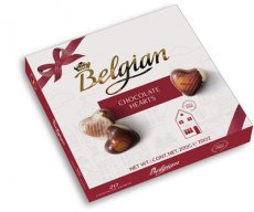 35698 24* The Belgian Pralines Hartjes Giftbox 200g